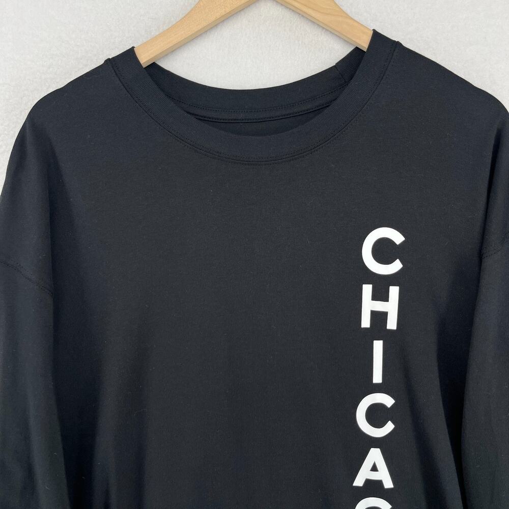 CHICAGO BULLS Shirt Mens XL NIKE 2023/24 City Edition Max90 NBA Basketball Black - Picture 3 of 11